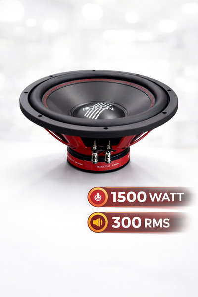 Edison Ed-s1200 1500 Watt 300 Rms 30 Cm Subwoofer Bass Bass Oto Hoparlör Kabi...