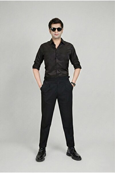 Himblet Men’s High Waisted Dress Pants – Old Money Tailored Luxury Trousers
