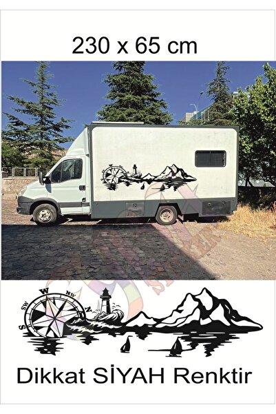 EYBA STİCKER ملصق بوصلة المنارة 230x65 سم 1 قطعة