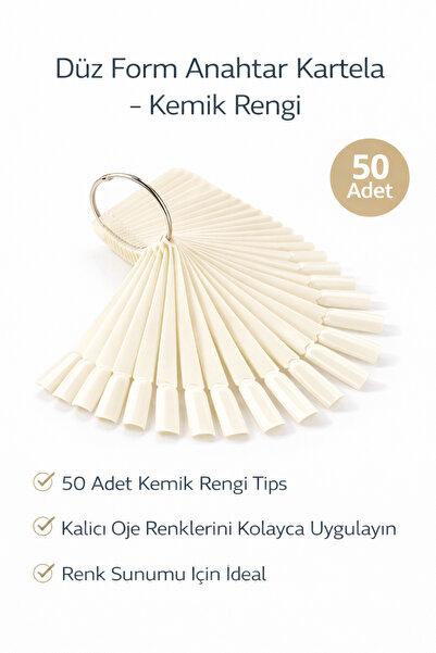 MOZIUR 50'li Kemik Anahtar Kartela