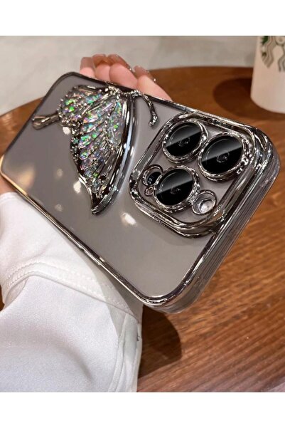 KILIF HOUSE iPhone Compatible Water Butterfly Case with Lens Protector