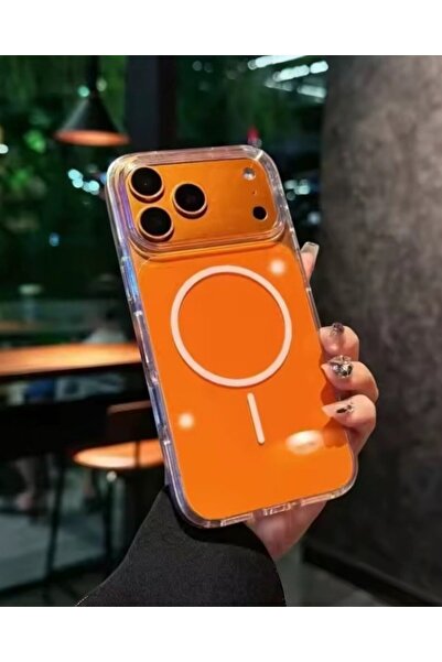 KILIF HOUSE حافظة متوافقة مع آيفون 14 ذات ظهر لامع وملون وتدعم تقنية Magsafe