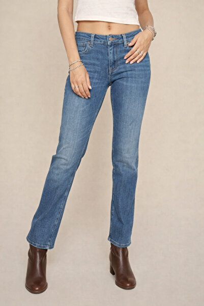 september island Maggie Blue Color Regular Cut High Waist Jeans