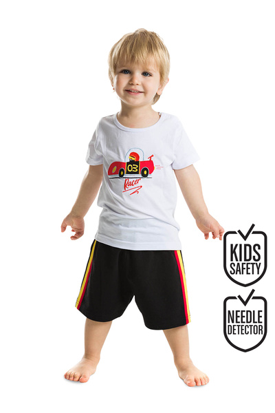 Denokids Baby Racer 03 Baby Boy T-shirt Shorts Set