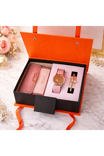 velve Set cadou pentru femei JESOU COLLECTION, ceas dama, portofel si bratara...
