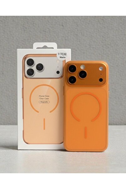 KILIF HOUSE Iphone 17 Pro Max Uyumlu Altı Açık Mat İnce Magsafe Destekli Kılıf