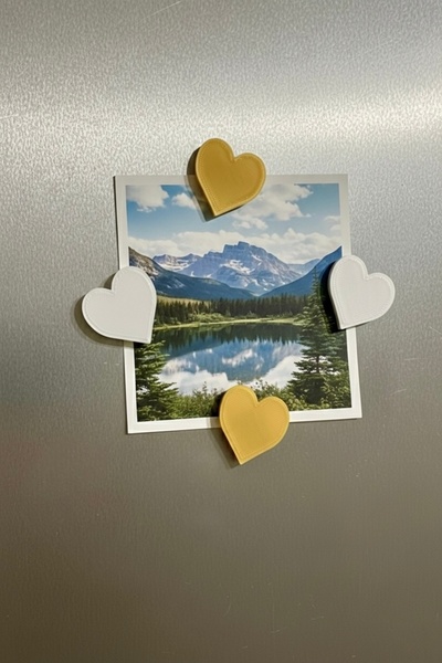 HD1001 Sevimli Kalp Buzdolabı Magneti Mıknatıs Süs Modern Ev Dekoru Resim Tut...