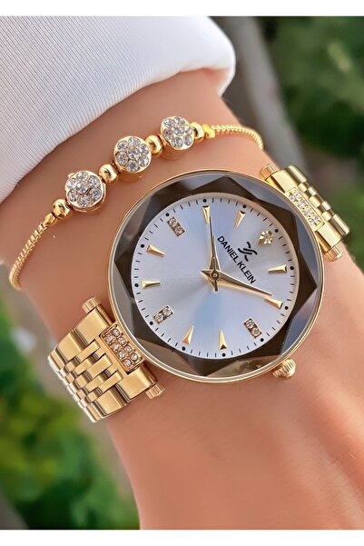 Daniel Klein Sarı Gümüş Renk - Orijinal - 2 Yıl Garantili Kadın Kol Saati - B...