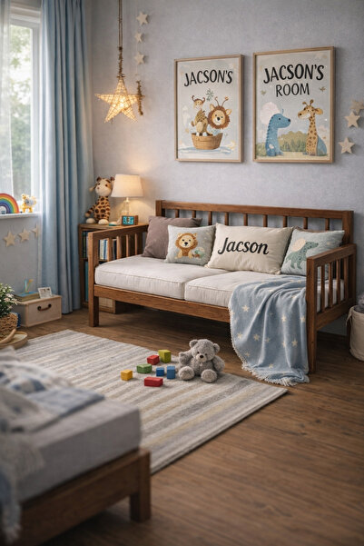 pinoxi Ahşap Rustik Sedir Kanepe 60cmx120 cm (İÇ ÖLÇÜ) Mindersiz DOĞAL MASİF ...