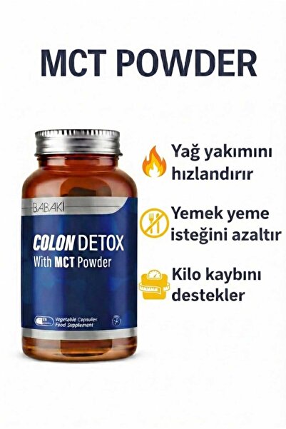 babaki Colon Detox Sindirim ve Bağırsak Desteği | Bitkisel Ekstreler & Prebiy...