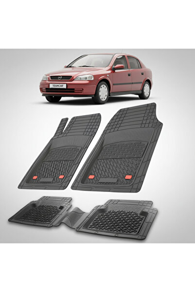 TEAMCAR Covorase Auto TeamCar® Tip Tavita Opel Astra G (1998-2009) Negru Mate...
