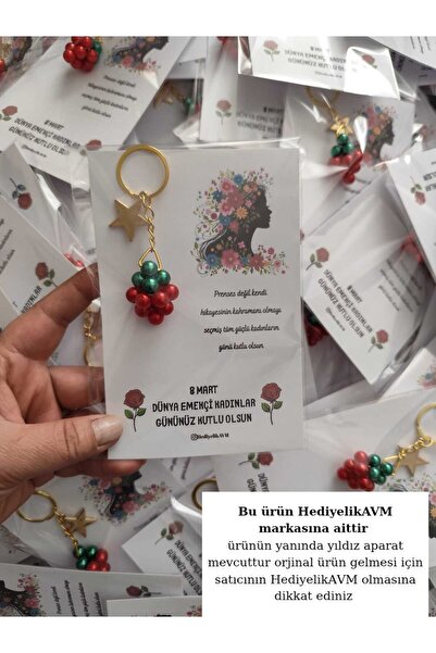 HediyelikAVM Yıldız aparat detaylı 8 mart dünya kadınlar günü hediyesi 1 adet...