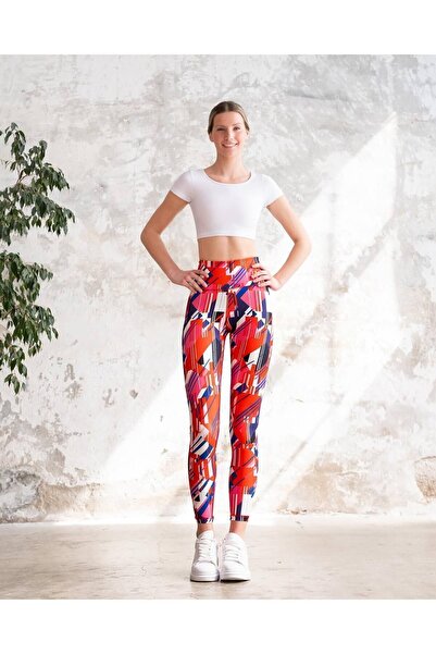 lismina Libourne Ekstra Yüksek Bel Toparlayıcı Desenli Tayt