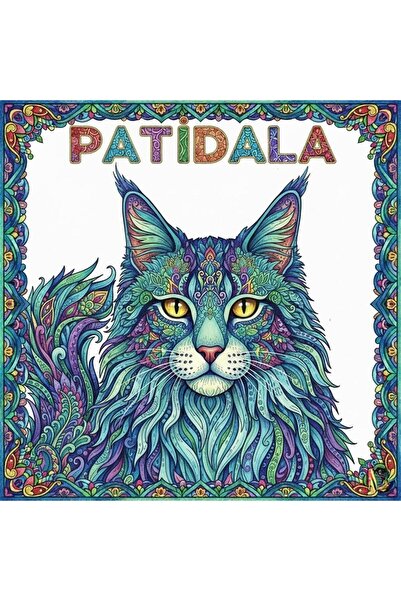M&H Coloring Patidala - 21x21 Mandala Boyama Kitabı, Çocuk ve Yetişkinler için