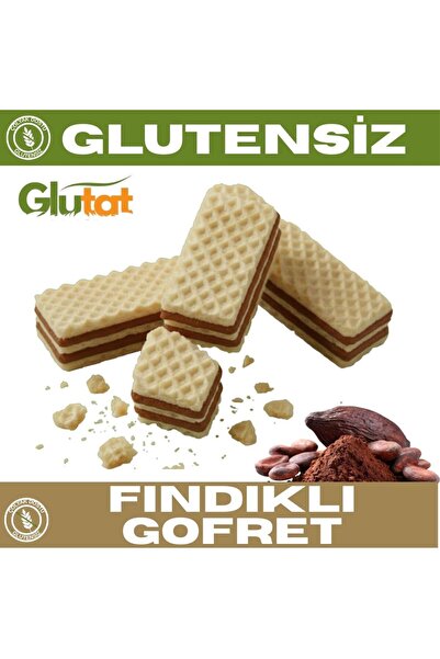 GLUTAT Glutensiz Fındıklı Gofret 100 Gr