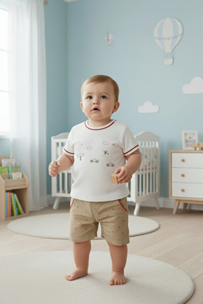 Butik مجموعة شورت تي شيرت للأطفال