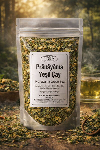 TOS The Organic Spices Pranayama Green Tea - 100 g (1St) Quality) Pranayama G...