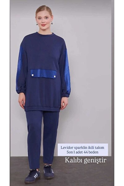 Levidor Lacivert Sparklin Garni Takım