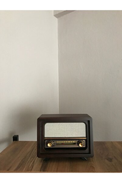 NOSTALJİM Bluetooth, Usb, Fm Radyo Özellikli Nostaljik Radyo, Adaptör, Şarjlı...