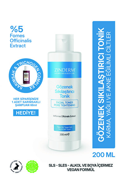 zinderm Gözenek Sıkılaştırıcı Nemlendirici ve Akne Karşıtı Arındırıcı ve Yağ ...