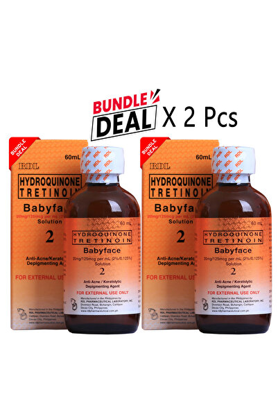 RDL بيبي فيس مضاد لحب الشباب ومزيل للتصبغات - 60 مل رقم 2 - 60 مل × قطعتين