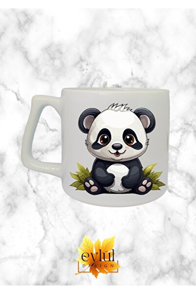 Eylül Design Cute Panda Themed Special Design Printed Luxury Ceramic Mug Cup ...