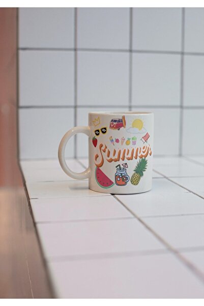 Eylül Design Summer Themed Special Design Printed Mug 002