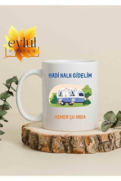 Eylül Design كوب مطبوع عليه تصميم خاص مكتوب عليه Let's Get Up، Let's Go، كوب ...