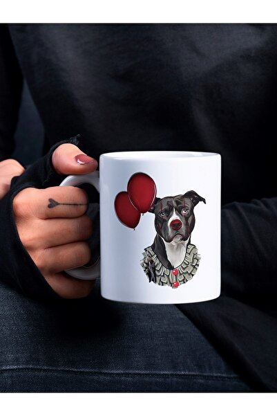 Eylül Design كوب غير سعيد مع بالون مضحك للكتابة بتصميم خاص كوب مطبوع عليه كوب...