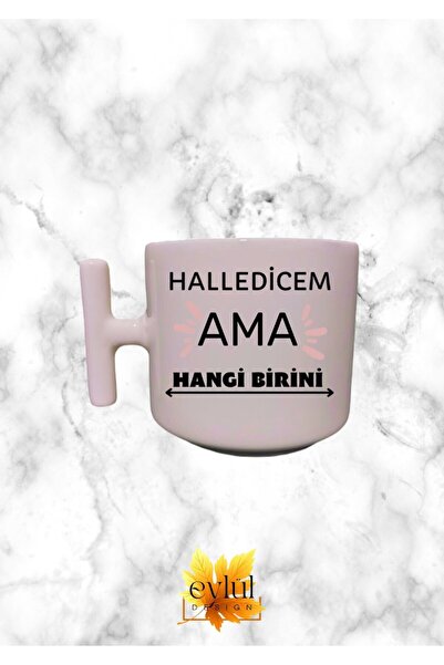 Eylül Design تصميم خاص باللون الكريمي - من لدي ولكنه كوب لاتيه على شكل حرف T