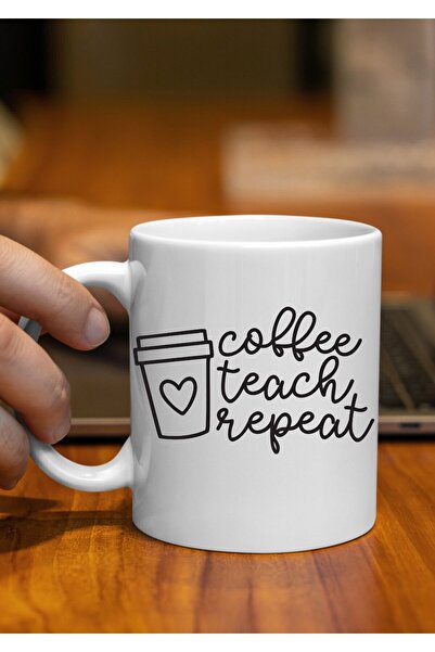 Eylül Design Teacher Special Design Printed Mug Cup Coffee Cup - Teacher's Da...