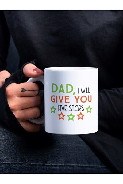 Eylül Design Father Themed Written Special Design Printed Mug Cup Gift Tea-Co...