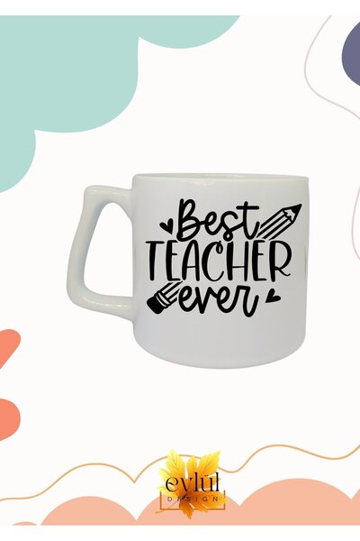Eylül Design Teacher Themed Special Design Printed Luxury Ceramic Mug Cup Tea...