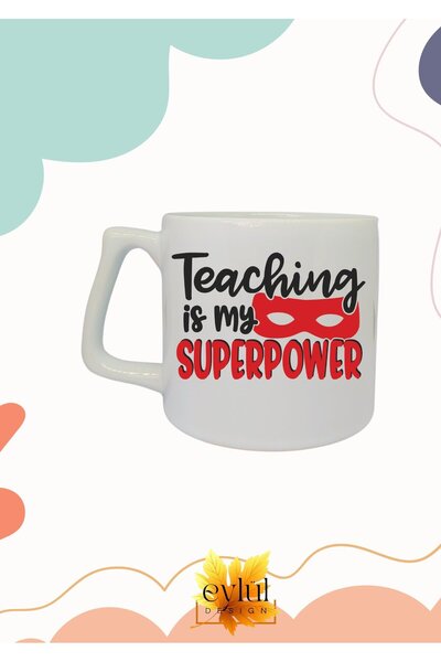 Eylül Design Teacher Themed Special Design Printed Luxury Ceramic Mug Cup Tea...