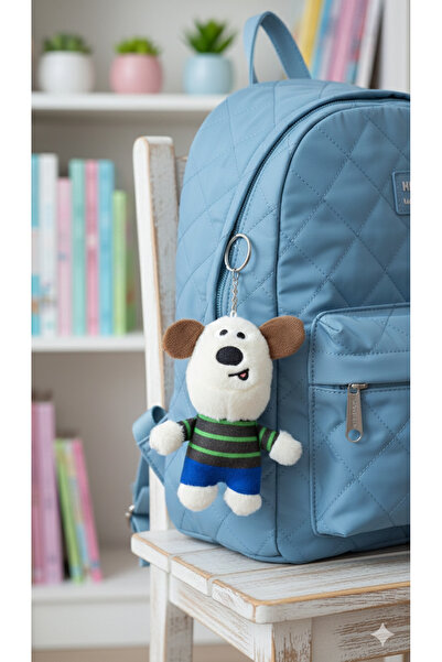 Şirin Farklı Seçenekli Sevimli Peluş Köpek Anahtarlık - Karakter Figürlü Çant...