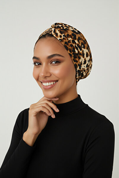 elysianfidan Turban prefabricat cu model Savanna Chic, căptușit, pentru hijab...