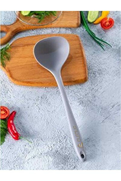 elfnur 1 Adet  Sert Uçlu Isıya Dayanıklı Yanmaz Yapışmaz Tava Çizmez  Silikon...