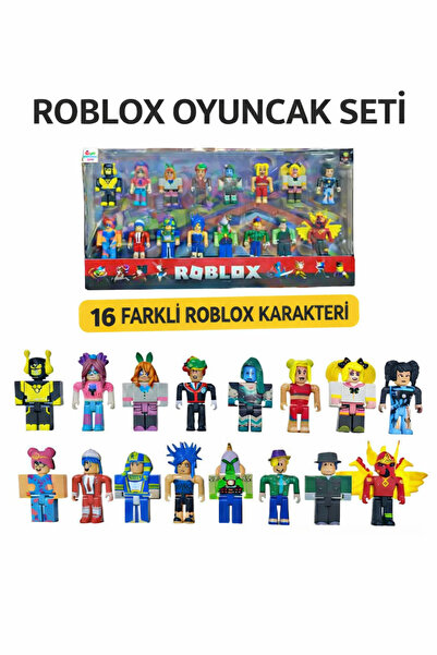 Retoys Roblox 16'lı Eklemli Aksesuarlı Tam Set Karakter Figür İthal