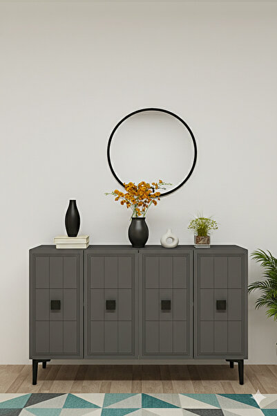 YUMEDİ DESİGN KA1202A - LEYLA KONSOL ,TV SEHPASI , ÇOK AMAÇLI DOLAP, KAHVE KÖ...