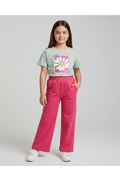 voyyo kids baby Devojčički komplet gornjeg i donjeg dela sa pantalonama, uzra...