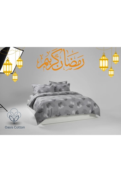 Oasis Cotton طقم سرير مزدوج من كلاود سمر - 6 قطع - ناعم وبارد