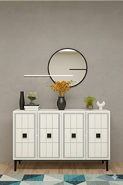 YUMEDİ DESİGN KA1202B - LEYLA KONSOL ,TV SEHPASI , ÇOK AMAÇLI DOLAP, KAHVE KÖ...