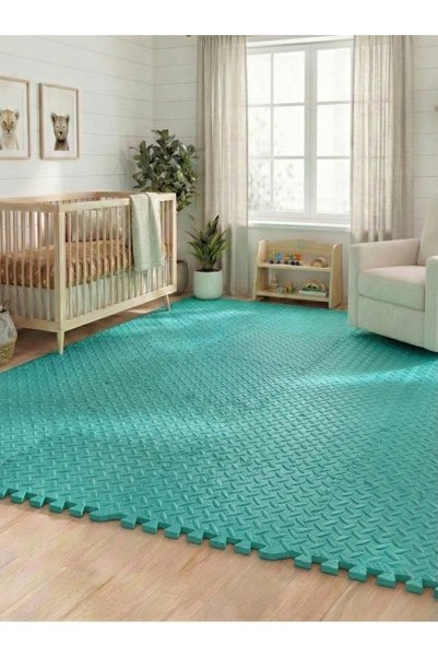 CARPAZAR 3 Metre² 12'li Set Zemin Kaplama Minder Matı Çocuk Oyun Spor Yoga Pi...