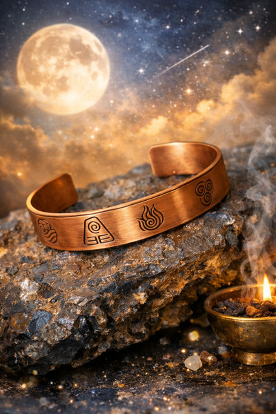 arzela Prayer Copper Bracelet with Evil Eye Verse from Surah Al-Falaq 51.52. ...