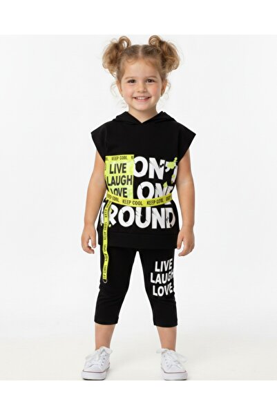 VOY KİDS LETOVSKI SET LEGINGSA ZA DEVOJČICE 2-3-4-5-6 GODINA SA ŠAROVIM UZORA...