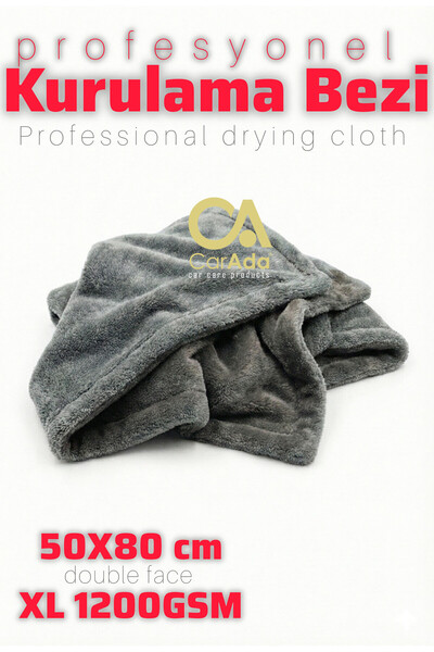 CarAda Profesyonel Mikrofiber Oto Kurulama Ve Temizlik Havlusu 1400 Gsm / 50c...