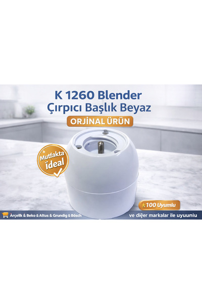 Arçelik K 1260 Model Blender - Whisk White Head