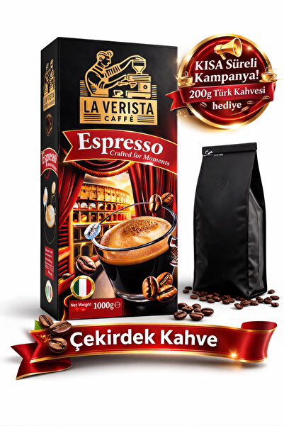 LA VERISTA Espresso Kahve Günlük kavurma Yoğun Gövdeli Coffee 1000G blend