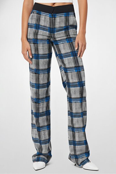 Harmont & Blaine Women Plaid Straight Leg Pants, Multicolor