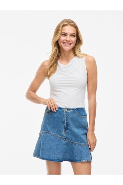 VILA Top VIKENZA Wasserfall-Ausschnitt